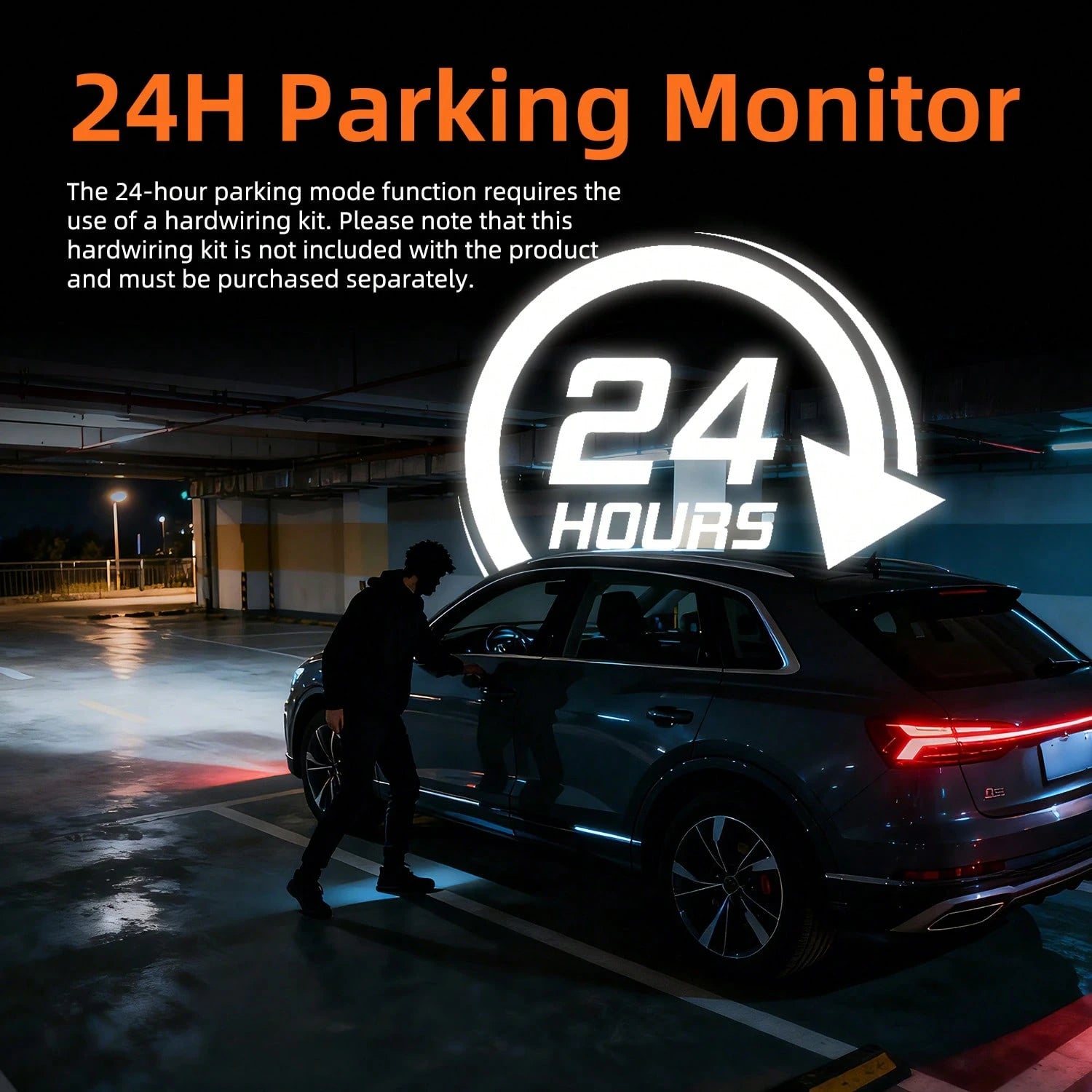 4K Triple Camera Car Recorder- IR Night Vision, 2.10" IPS Screen, Front/Rear & Built-In Car Camera, 170° Wide Angle & Built-In Audio- Includes 32GB Card, Loop Recording, G-Sensor- Perfect For Vehic