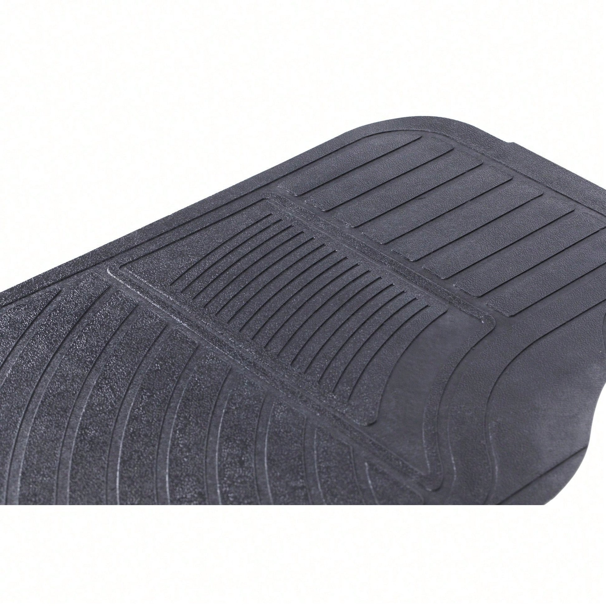 4PC Rubber Light Duty Floor Liner Cursor Black- Universal