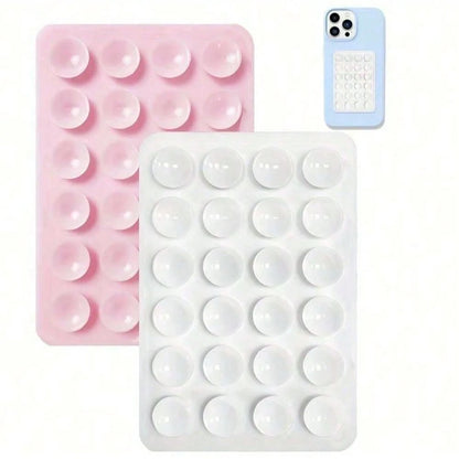 4pcs/3pcs/2pcs/1pc Silicone Adhesive Phone Grip, Compatible With All Phone Models Suction Cup Phone Case Holder, Hands-Free Adhesive Phone Grip, Selfie And Video Phone Finger Mirror Stand