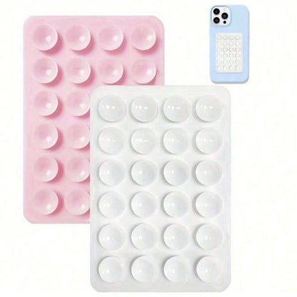 4pcs/3pcs/2pcs/1pc Silicone Adhesive Phone Grip, Compatible With All Phone Models Suction Cup Phone Case Holder, Hands-Free Adhesive Phone Grip, Selfie And Video Phone Finger Mirror Stand