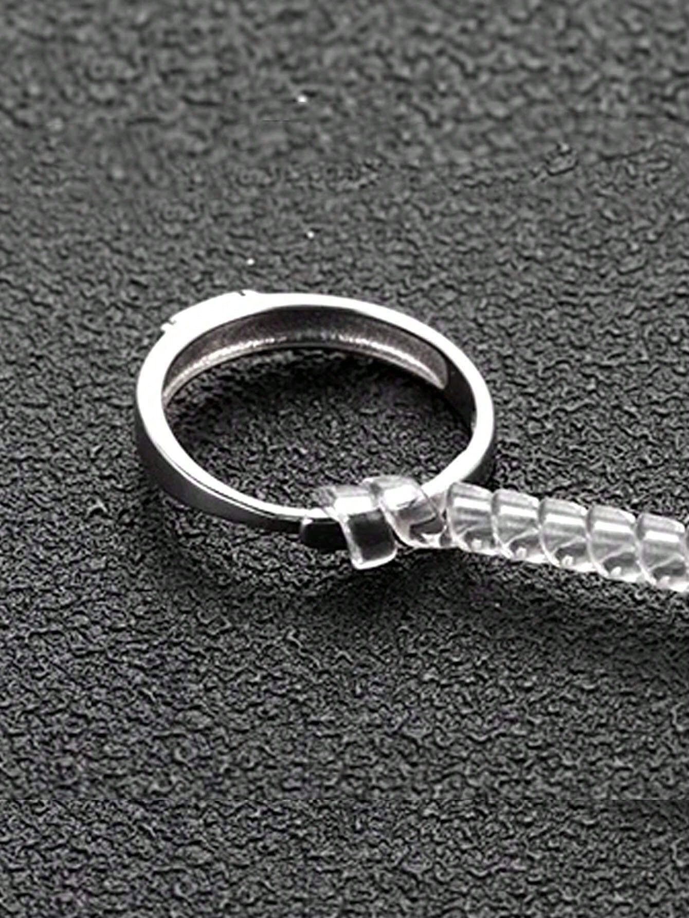4pcs/8pcs/Set Transparent Ring Sizer Adjuster, Invisible Coil Wrap Resizable Rings, Multiple Combinations Available