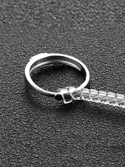 4pcs/8pcs/Set Transparent Ring Sizer Adjuster, Invisible Coil Wrap Resizable Rings, Multiple Combinations Available