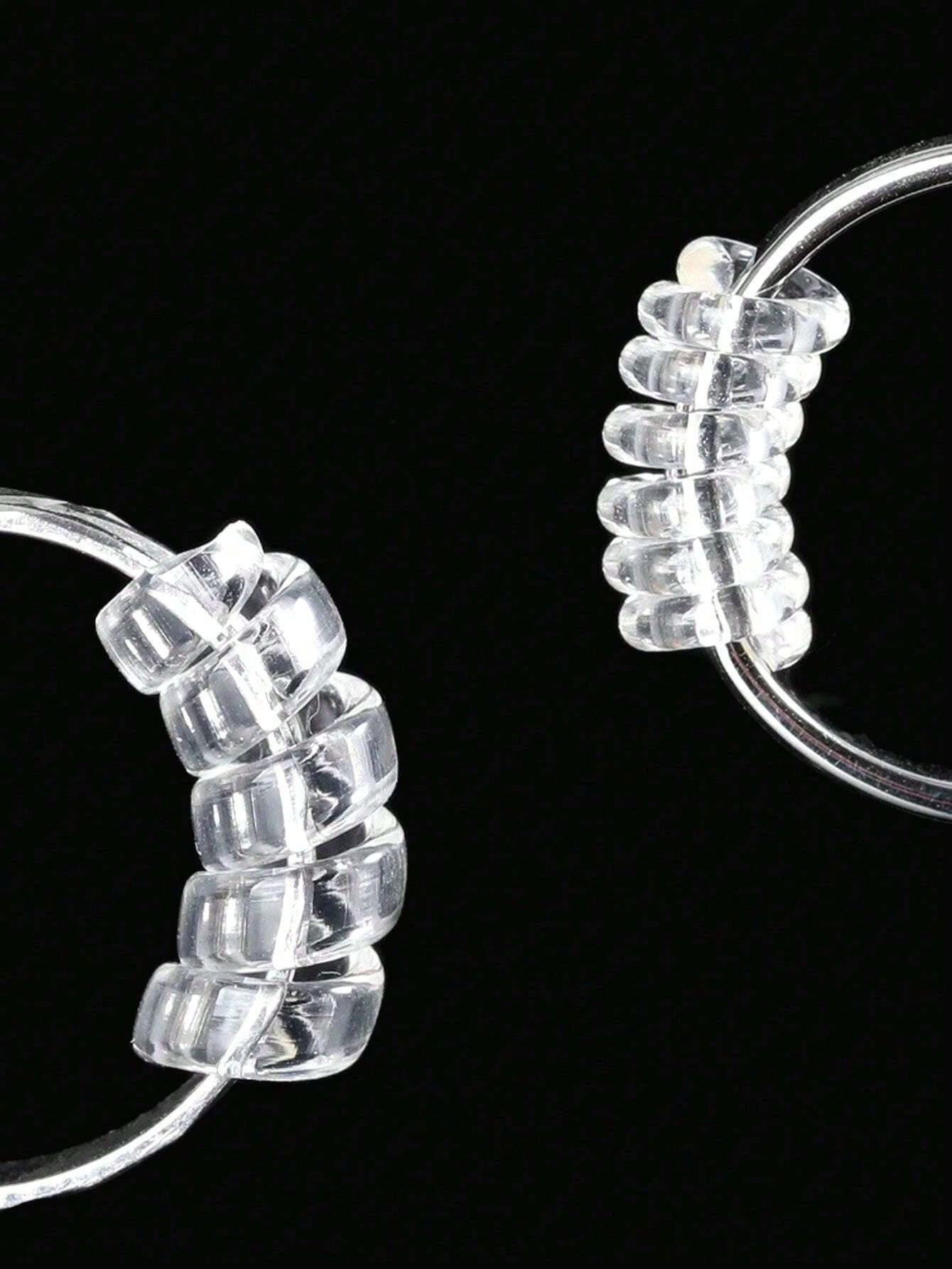 4pcs/8pcs/Set Transparent Ring Sizer Adjuster, Invisible Coil Wrap Resizable Rings, Multiple Combinations Available
