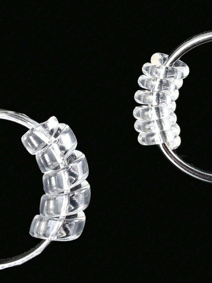 4pcs/8pcs/Set Transparent Ring Sizer Adjuster, Invisible Coil Wrap Resizable Rings, Multiple Combinations Available