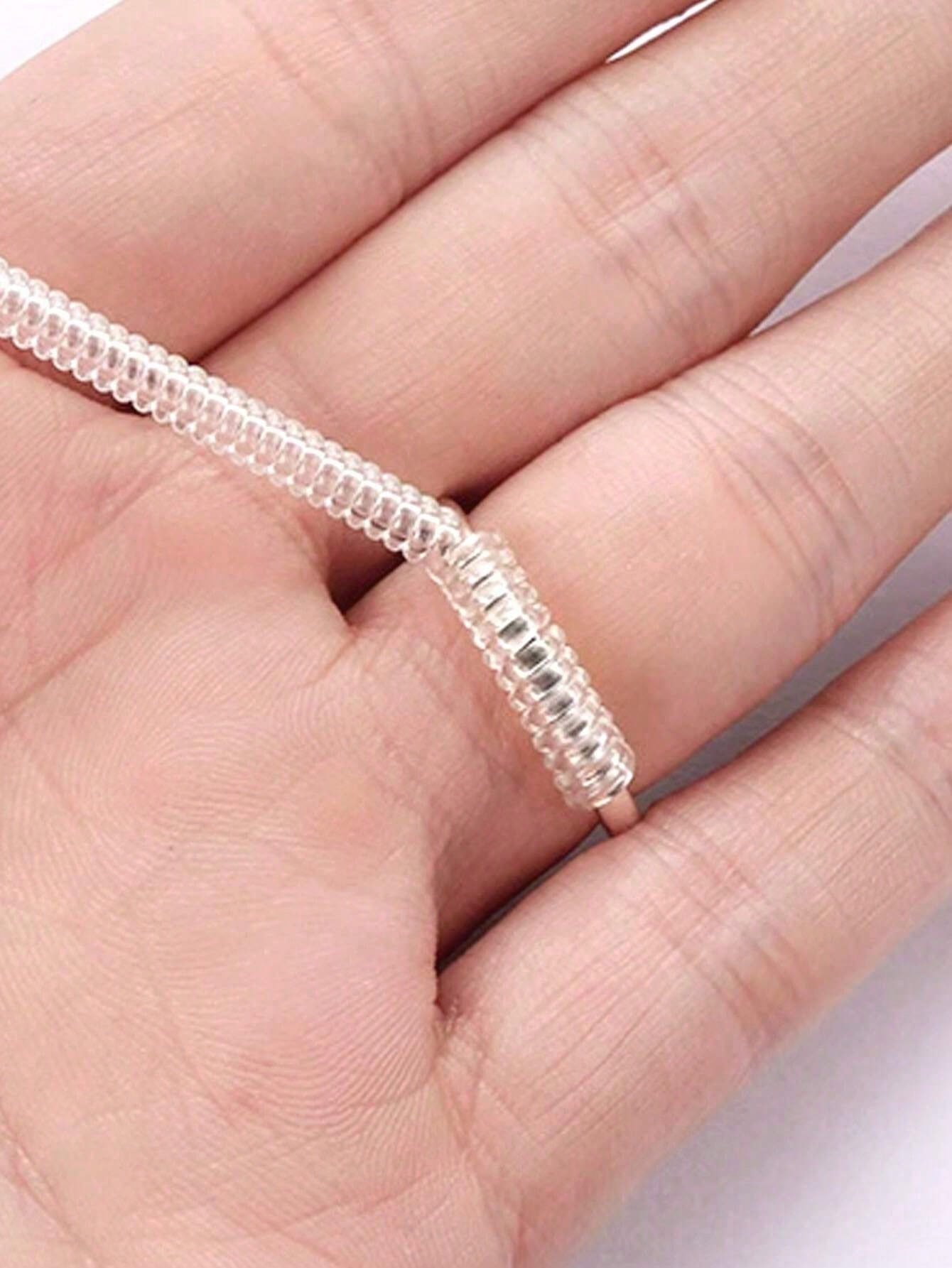 4pcs/8pcs/Set Transparent Ring Sizer Adjuster, Invisible Coil Wrap Resizable Rings, Multiple Combinations Available