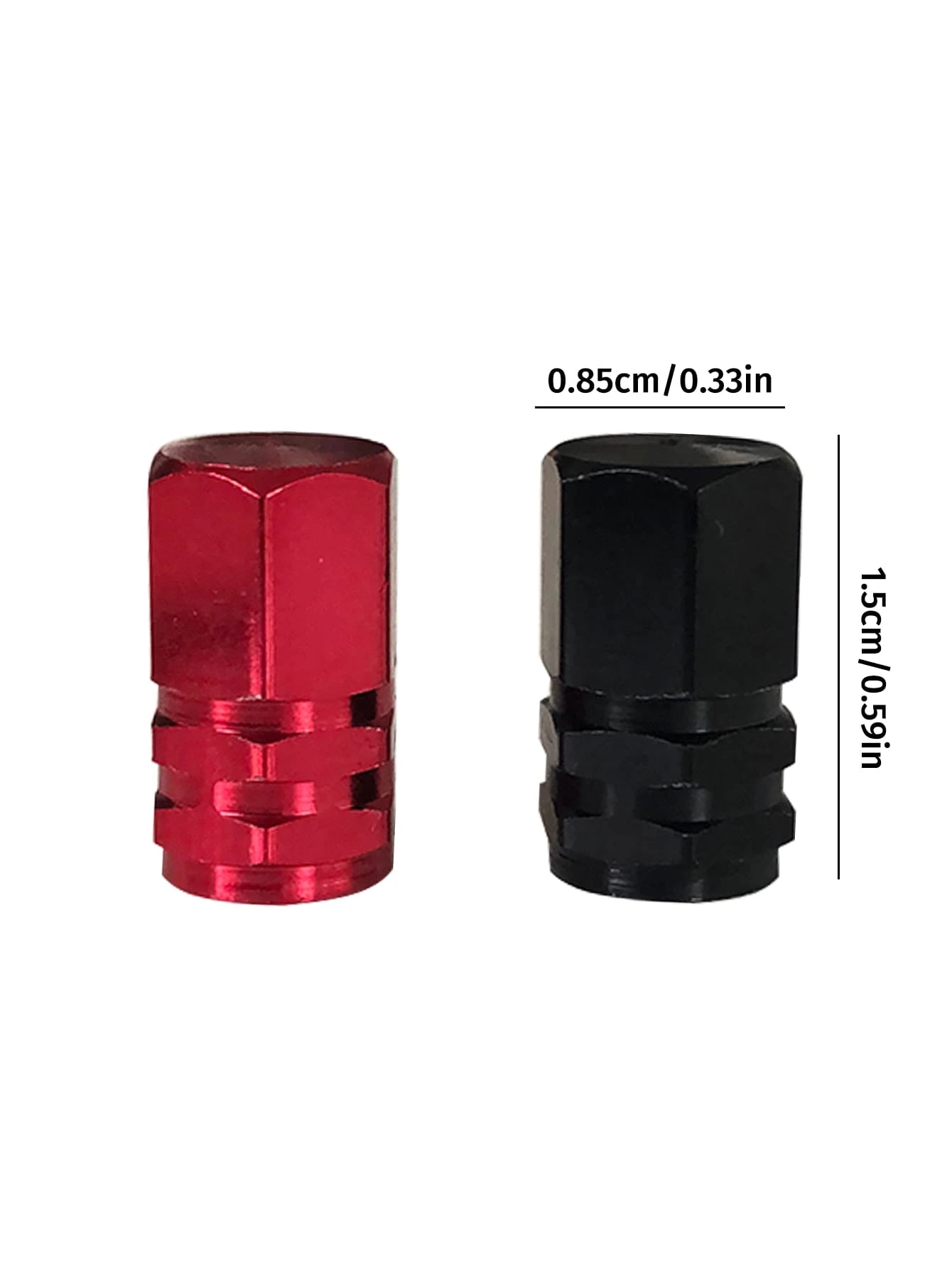 4pcs Aluminum Alloy Car Tire Valve Stem Caps, Dust-Proof Valve Stem Caps Fit For Cars, Motorcycles, Trucks, Bicycles, Compatible With US Standard Valve Stems