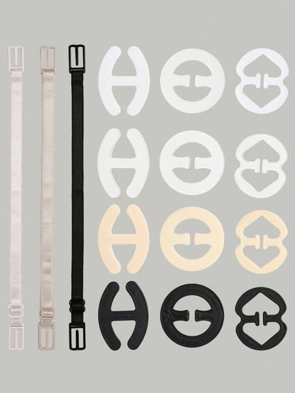 4pcs Back Bra Control Clips, Anti-Slip Buckle, Anti-Exposure Buckle, Women's Lingerie Accessories