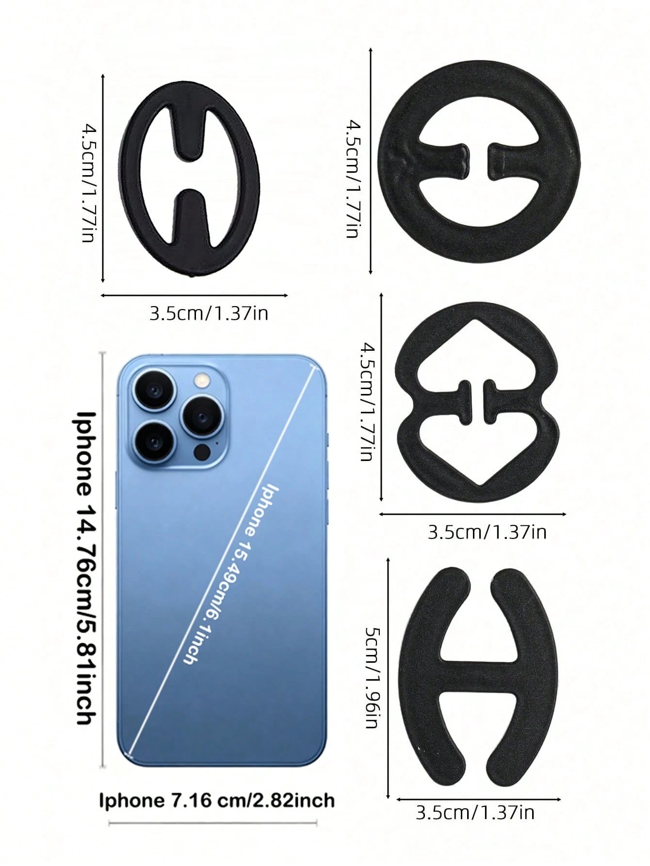 4pcs Back Bra Control Clips, Anti-Slip Buckle, Anti-Exposure Buckle, Women's Lingerie Accessories