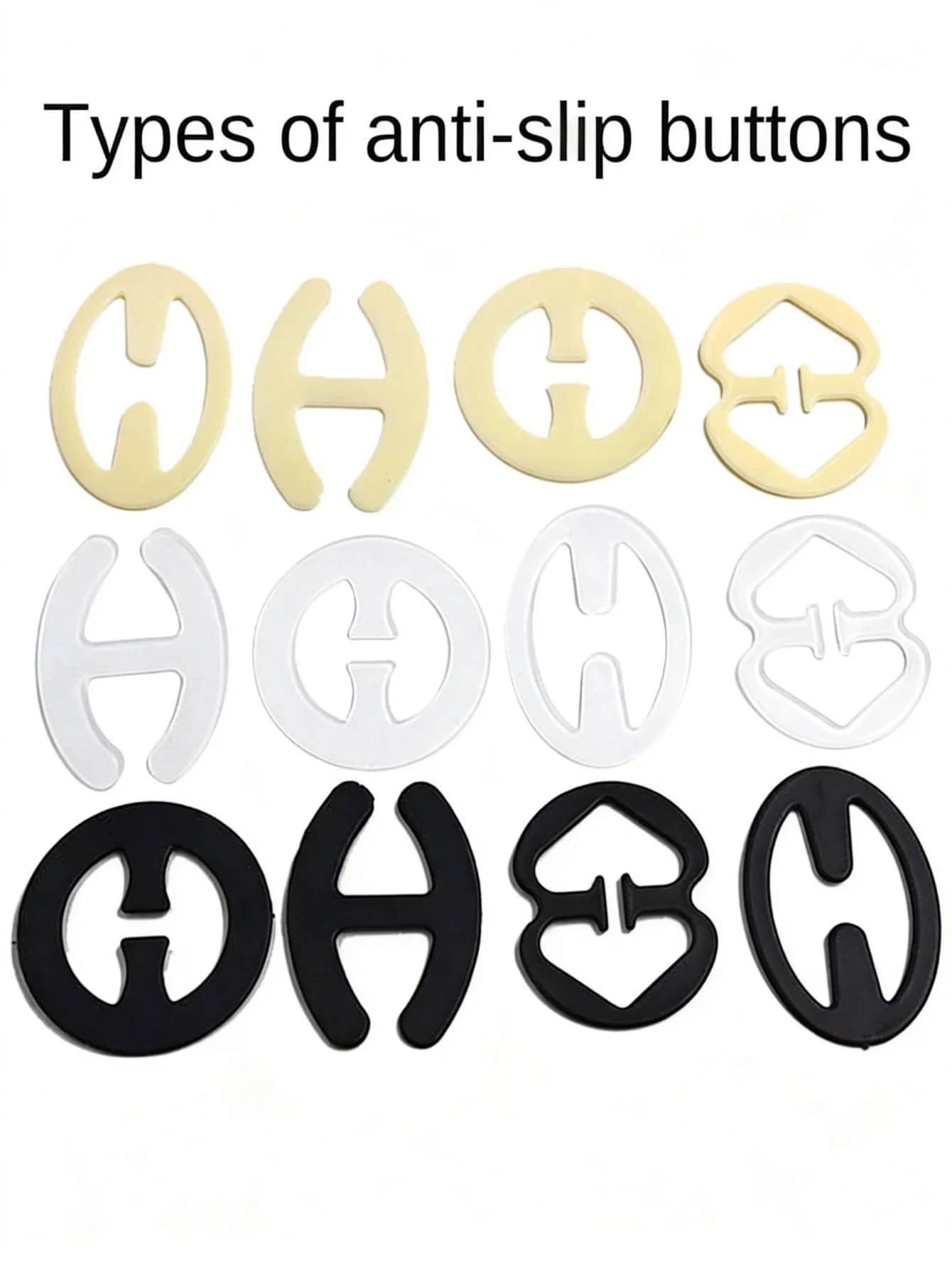 4pcs Back Bra Control Clips, Anti-Slip Buckle, Anti-Exposure Buckle, Women's Lingerie Accessories
