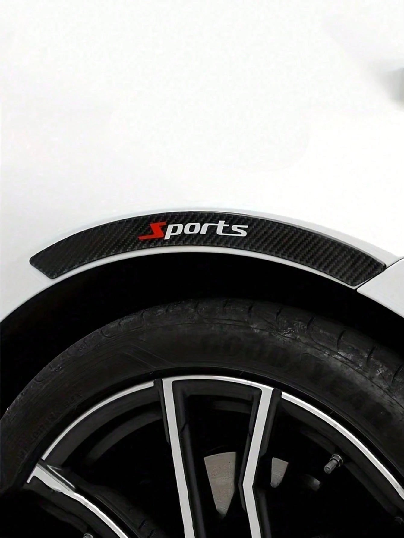 4pcs Car Carbon Fiber Wheel Arch Trim Body Anti-Collision Strip Drip Glue Wheel Arch Decorative Strip Thickened Anti-Scratch Anti-Scratch