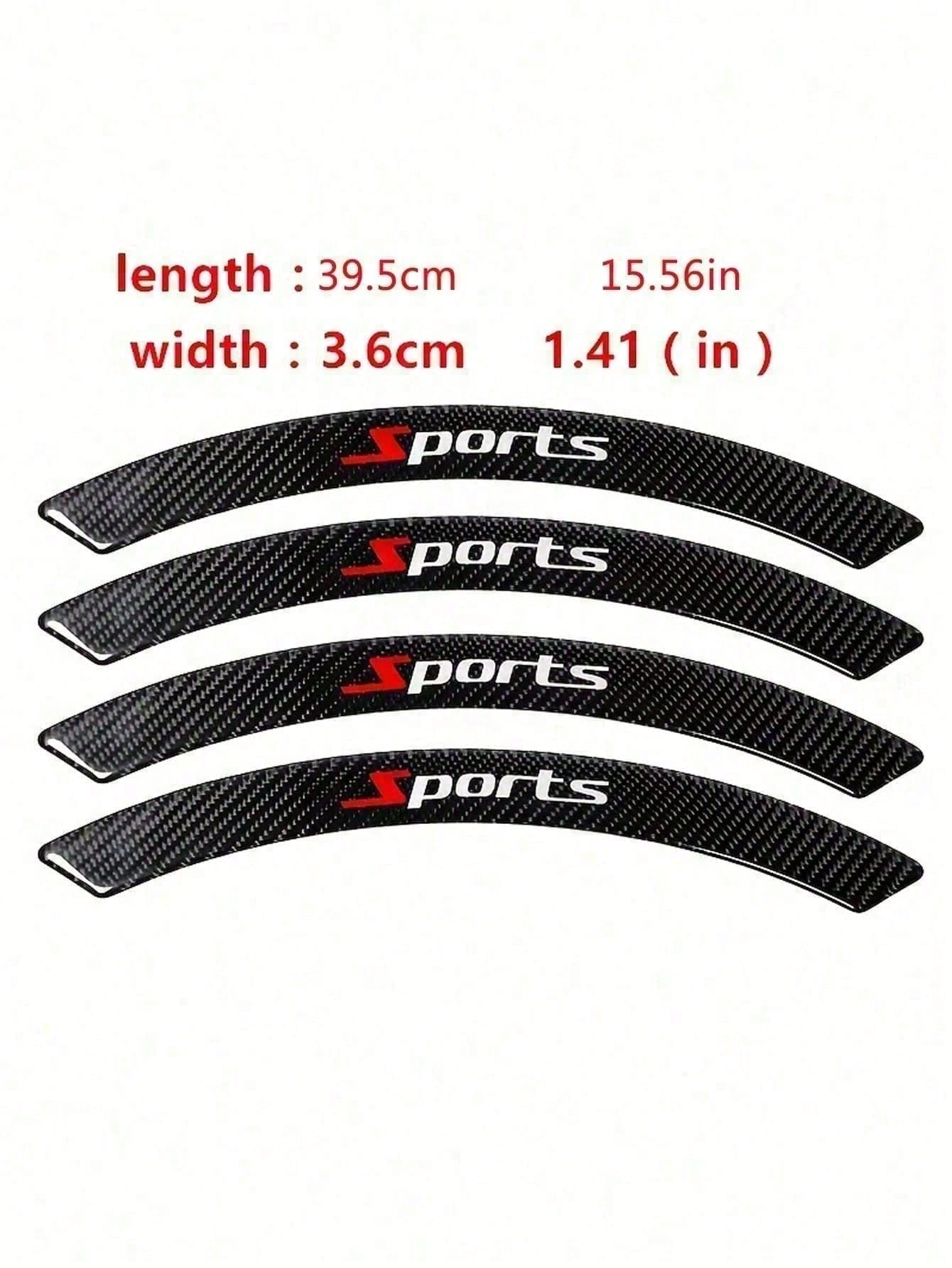 4pcs Car Carbon Fiber Wheel Arch Trim Body Anti-Collision Strip Drip Glue Wheel Arch Decorative Strip Thickened Anti-Scratch Anti-Scratch