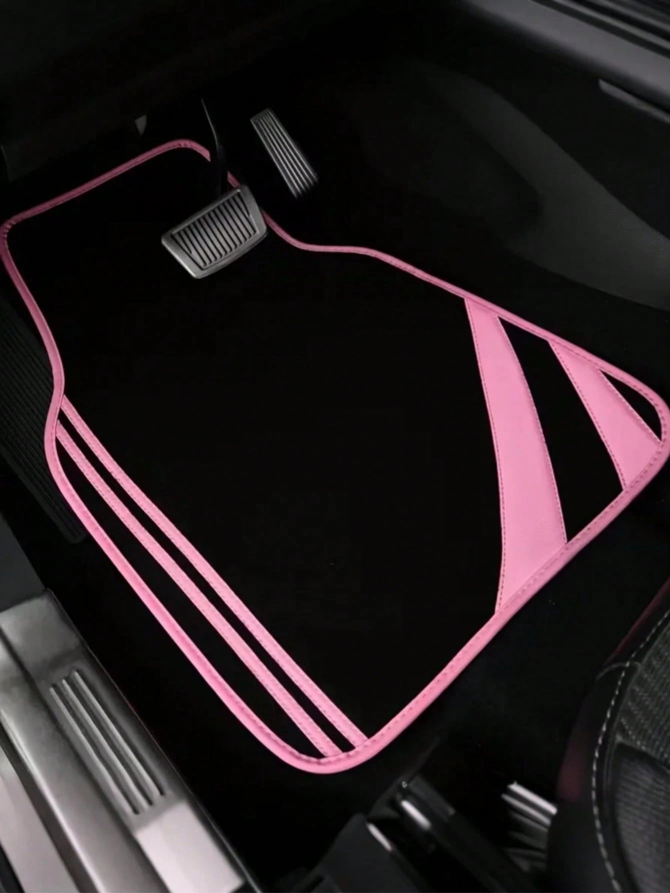 4pcs Car Floor Mats, Minimalist Design, Absorbent Anti-Slip, Washable, Fashionable Interior Protection, Suitable For Sedans, Hatchbacks And SUVs, All Season, Ideal For New Drivers, New Year Gift, 2D F