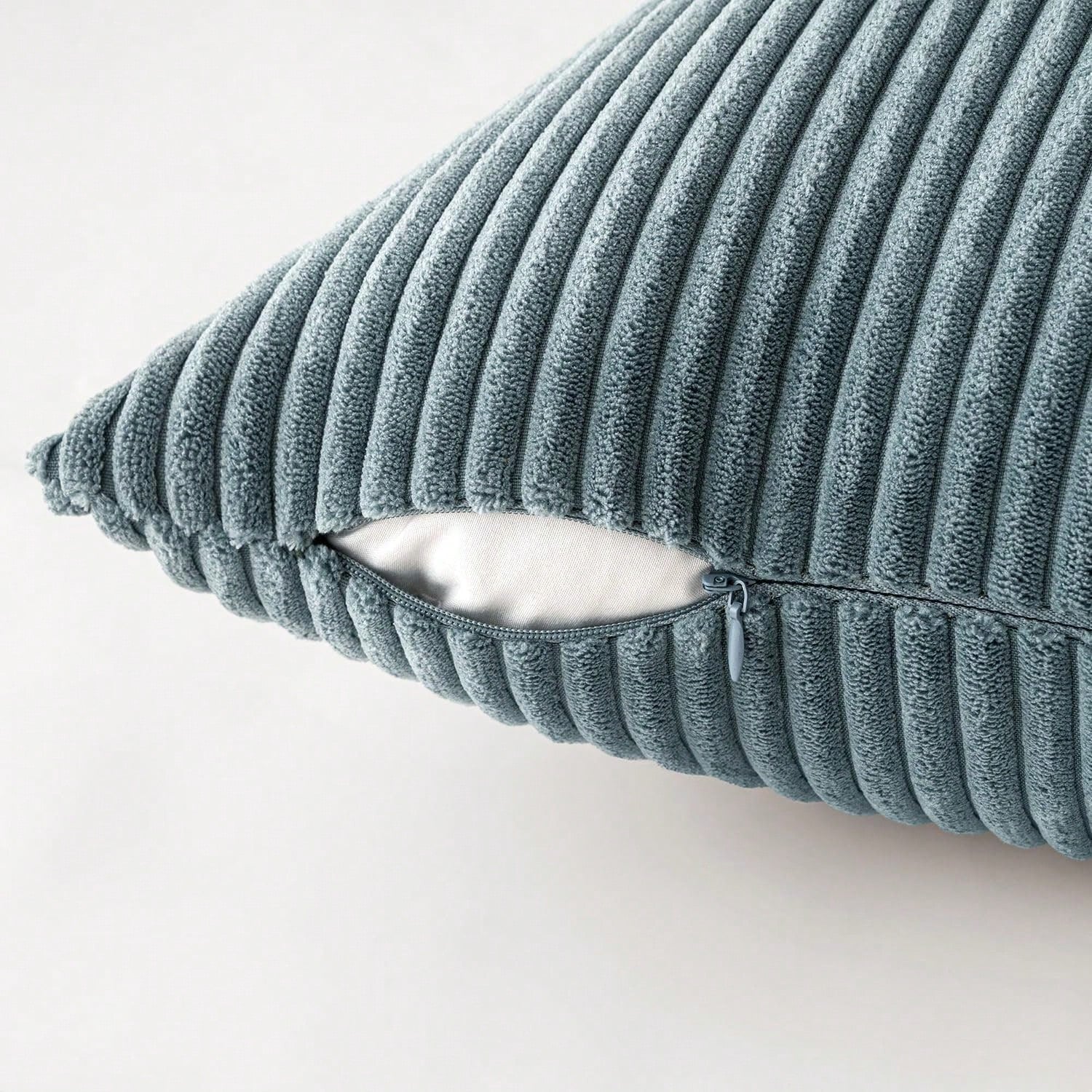 4pcs Neutral Decorative Pillow Covers, Soft Bohemian Style Farmhouse Modern Coastal Spring Decor For Sofa Bed Living Room, Navy Blue Series (Covers Only)