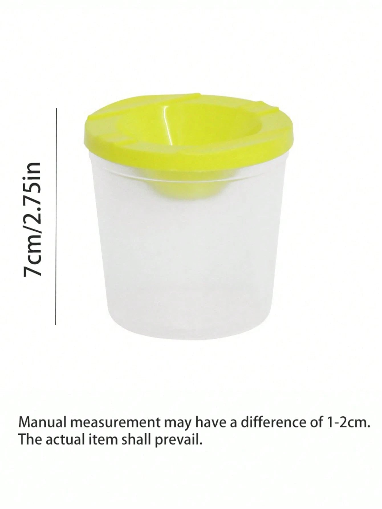 4pcs Paint Brush Holder With Lid, Paint Tool Brush Washing Bucket, Leak-Proof Mixing Cup, Watercolor Brush Washing Cup, Nail Brush Cleaning Cup, Small Painting Work Plastic Makeup Paint Cleaning Cup S