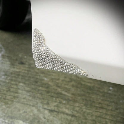 4pcs Premium Rhinestone Car Door Edge Guards, Cute Anti-Collision Stickers For Car Door, Rearview Mirror, Scratch Protection Body Decoration Accessories