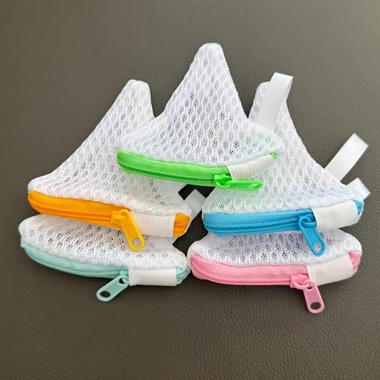 4pcs Reusable Zipper Laundry Soap Bags, Mesh Laundry Bags, Multi-Functional Soap Bags, Random Color, Suitable For Scent Beads, Machine Washable, Suitable For Delicate Small Items, Suitable For Delicat