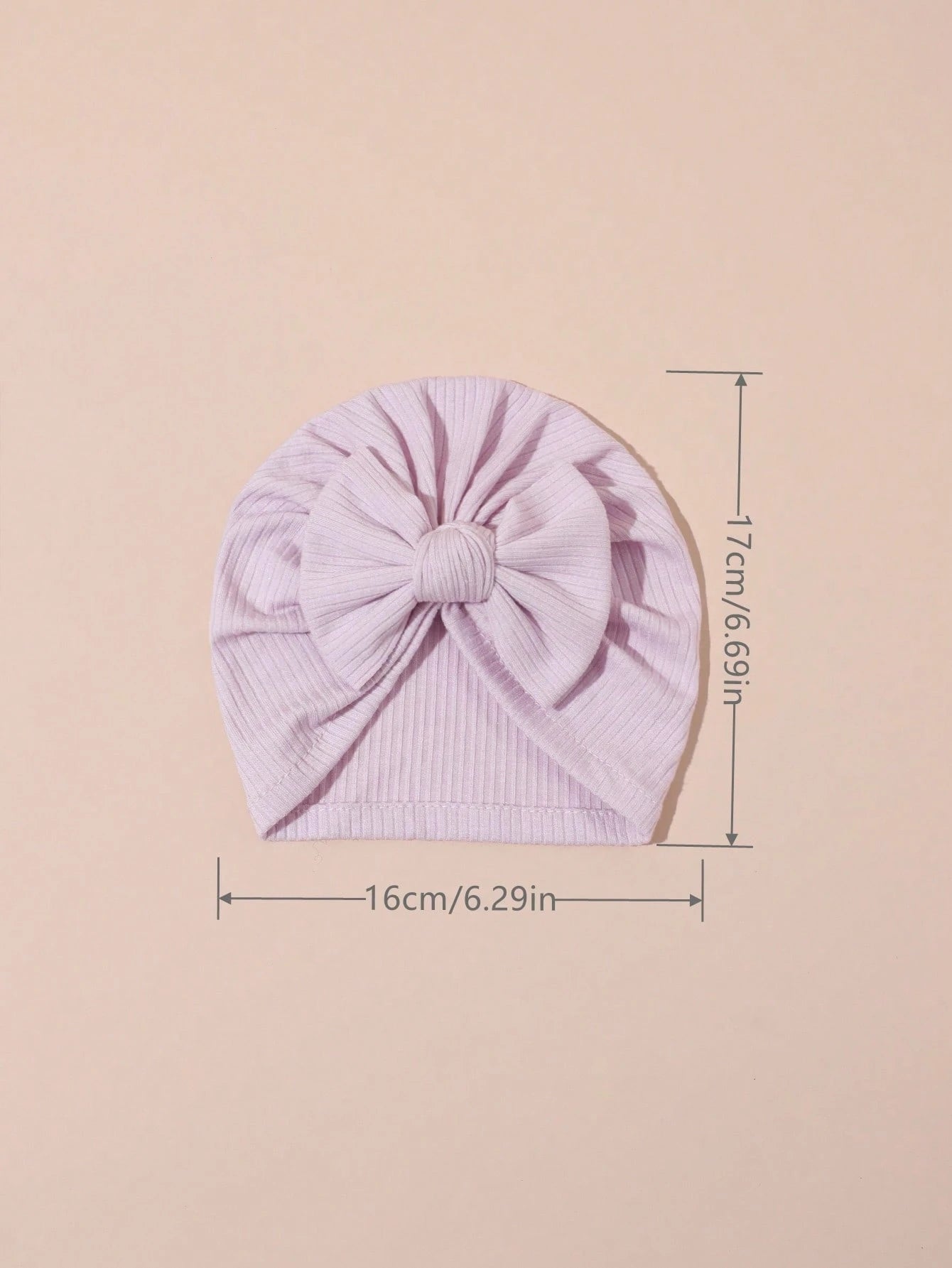 4PCS Soft Ribbed Baby Girl Turban Hats Large Bow Beanies Stretchy Headwraps For Back-To-School Wedding Party & Gift, 2026 New Summer Fall Arrival