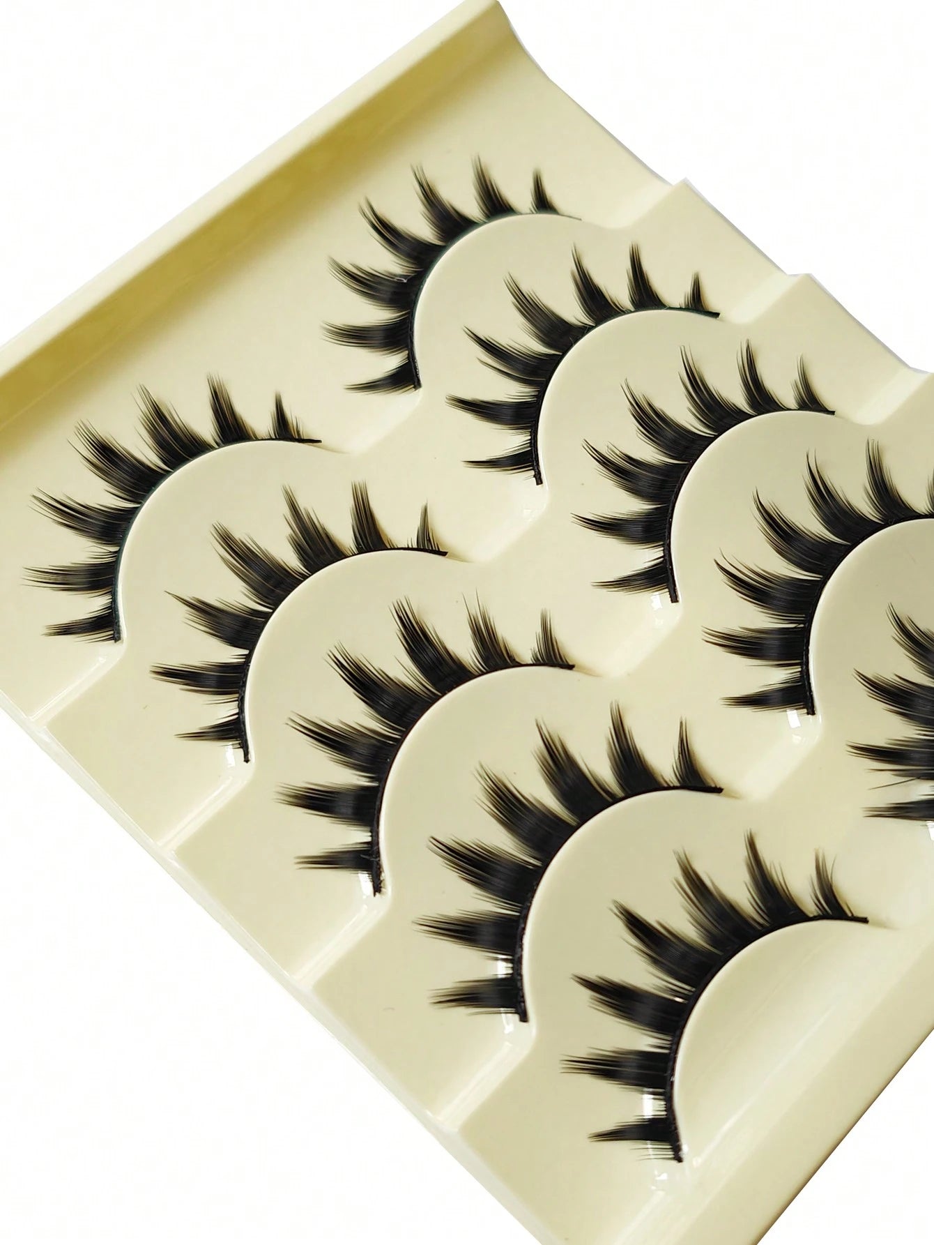 5 Pairs/Box Deluxe Dramatic Lengthening & Volumizing False Eyelashes For Women, Suitable For Cosplay, Party, Halloween, Christmas Strip Lashes,Lashes,Eyelashes,Fake Lashes