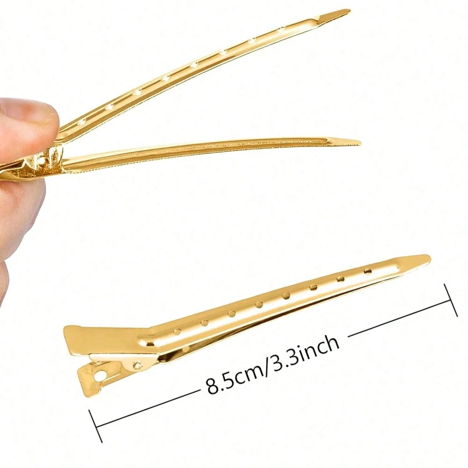 50 Pcs 3.35 Inch Metal Alligator Hair Clips With Styling Comb, Women Hair Styling Tools, Salon Hair Accessories, Travel Gift, Bathroom Hair Clips