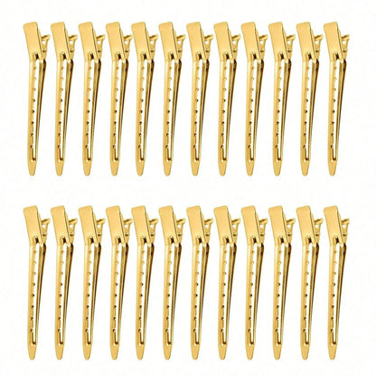 50 Pcs 3.35 Inch Metal Alligator Hair Clips With Styling Comb, Women Hair Styling Tools, Salon Hair Accessories, Travel Gift, Bathroom Hair Clips