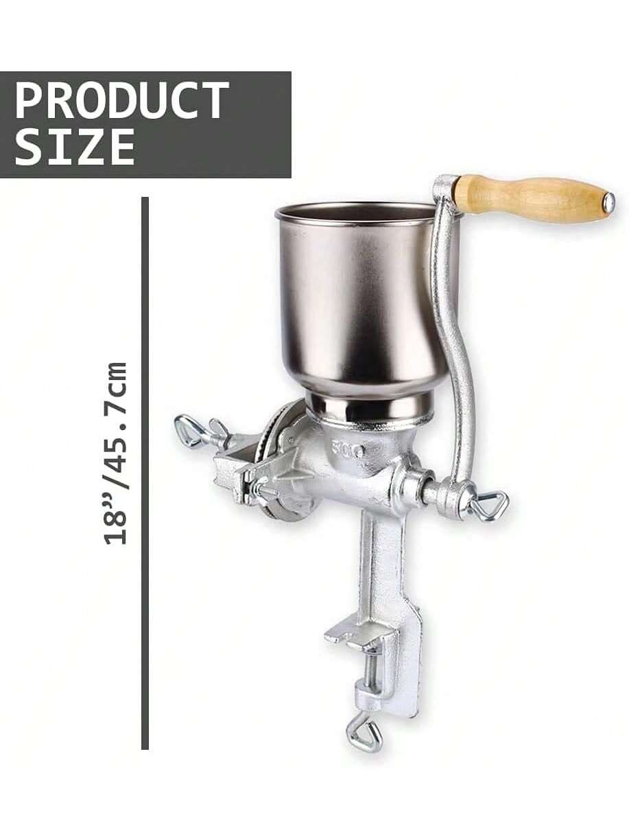 500# Household Hand-Operated Cereal Grinder,Hand Operated Corn Grain Mill Kitchen Food Grinder Hopper For Corns Coffee Wheat﻿