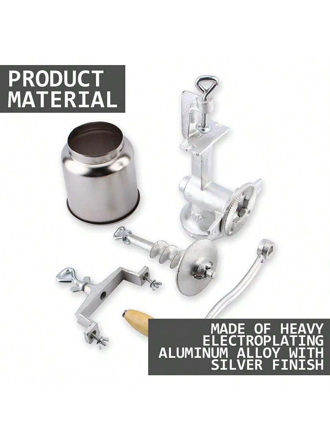 500# Household Hand-Operated Cereal Grinder,Hand Operated Corn Grain Mill Kitchen Food Grinder Hopper For Corns Coffee Wheat﻿