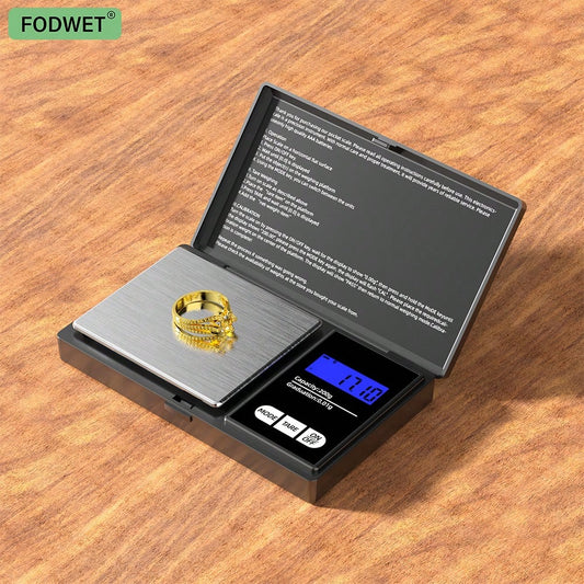 500g/0.01g Mini High Precision Digital Scale, Smart Calibration & Multi-Unit Conversion, Jewelry Gold Laboratory Dedicated, Portable Anti-Slip LCD Screen, Home/Kitchen/Baking/Travel Weighing Tool, Acc