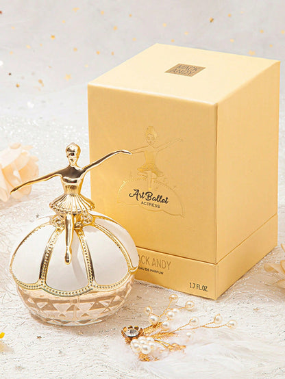 50ML/1.7FL.OZ 1 Piece Ballet Dancer Perfume, Fresh Floral&Fruity Notes For Women, Peach, Rose, Lemon, Blackcurrant, Amber Notes, Gift Set Eau De Toilette Spray For Women, Ideal Holiday Gift