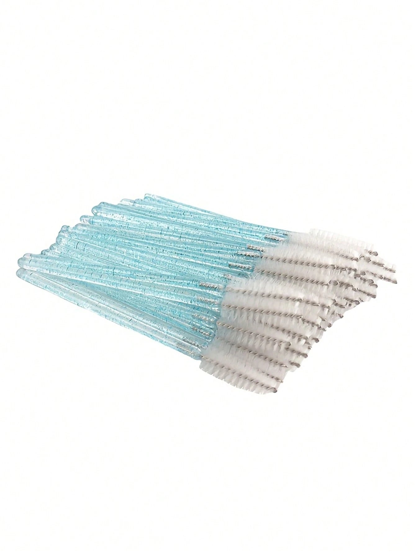50pcs One-Time Use Eyelash Brush, Spiral Eyebrow Brush, Small Brush, Crystal Rod Eyelash Brush, Beauty And Makeup Tools