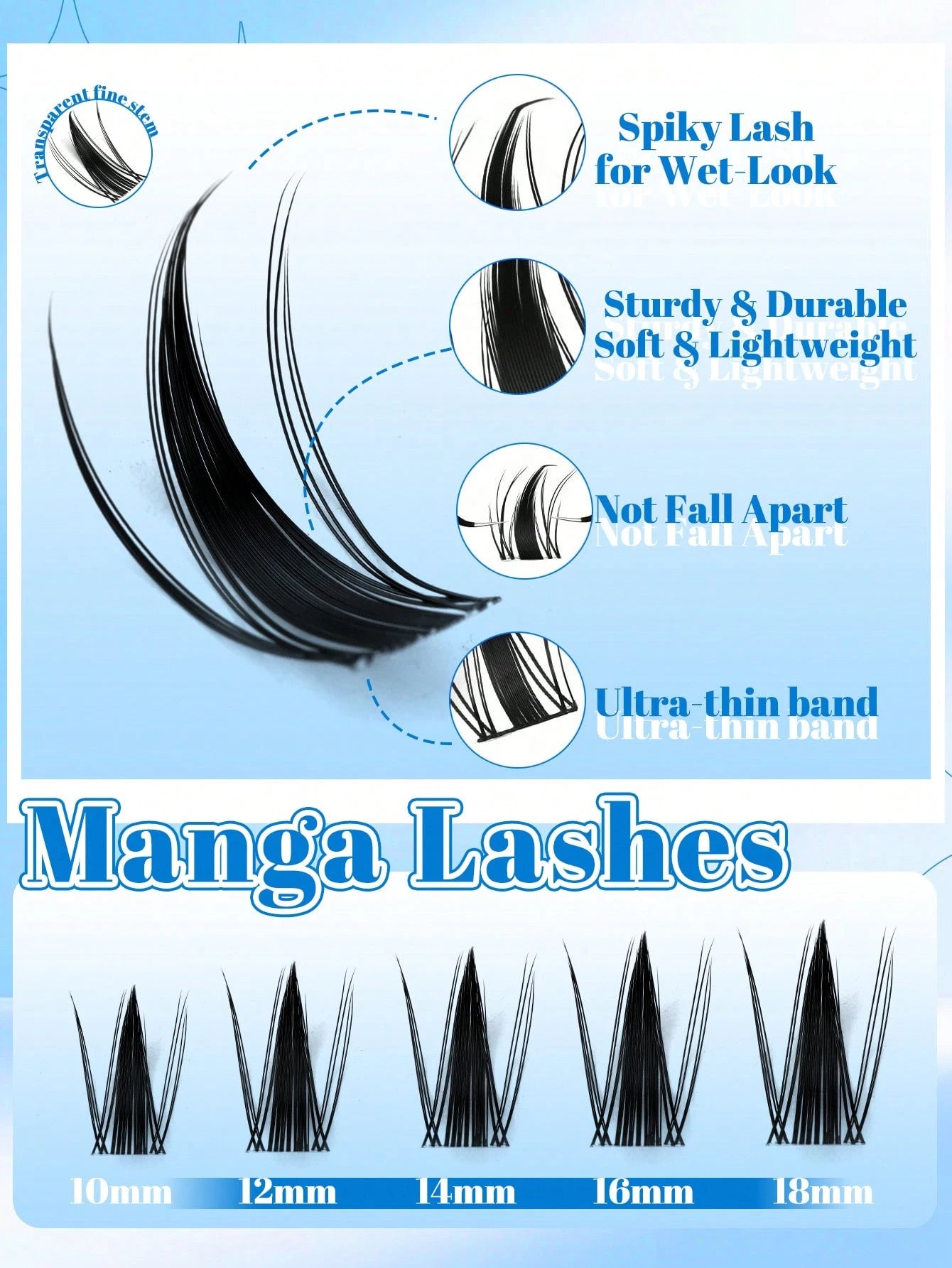 540pcs DIY Eyelash Book, D-Curl, Bulk Supply, Premium Quality, Low Large-Sized Price, DIY Eyelashes, Spongy And Soft, 3D Synthetic Rhinoceros False Eyelashes, Cosmetics, Eyelash Extensions, Short Eyel