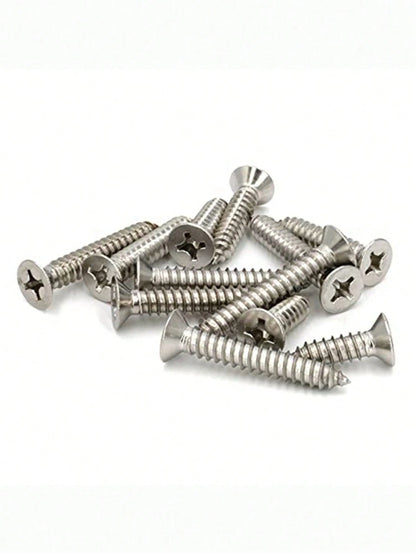 560Pcs Box Self Tapping Wood Screw Set 8 Different Sizes M2 Metal Screw Classification Kit With Storage Box For Woodworking Furniture Repair DIY Home Improvement