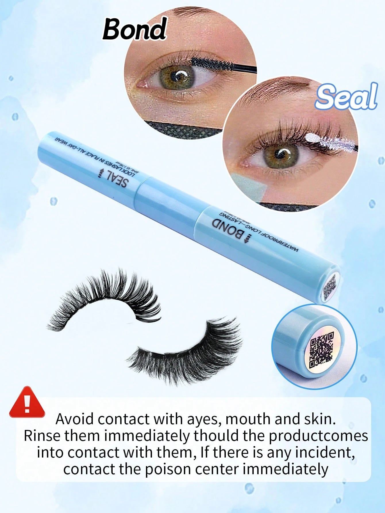 570pcs D-Curl Eyelash Clusters 30D-100D DIY False Eyelash Extension Kit With Glue And Sealer, Tweezers Tool, Mink-Like Texture Natural Curly Eyelash Clusters, Suitable For DIY Eyelash Extensions, Reus