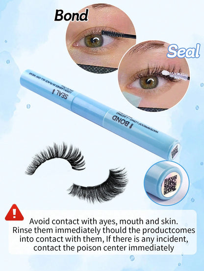 570pcs D-Curl Eyelash Clusters 30D-100D DIY False Eyelash Extension Kit With Glue And Sealer, Tweezers Tool, Mink-Like Texture Natural Curly Eyelash Clusters, Suitable For DIY Eyelash Extensions, Reus