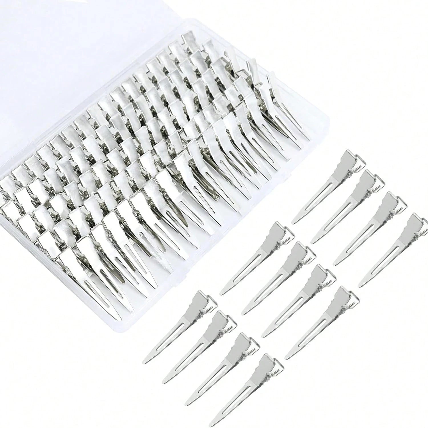5pcs/10pcs/20pcs/30pcs/50pcs/60pcs/80pcs/100pcs Professional Curling Metal Hair Clips- Salon Quality, Volumizing Root Fixator, Suitable For Styling, Trimming And Curling- Durable, Easy To Use, Gentl