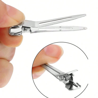 5pcs/10pcs/20pcs/30pcs/50pcs/60pcs/80pcs/100pcs Professional Curling Metal Hair Clips- Salon Quality, Volumizing Root Fixator, Suitable For Styling, Trimming And Curling- Durable, Easy To Use, Gentl