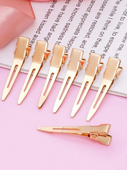 5pcs/10pcs/20pcs/30pcs/50pcs/60pcs/80pcs/100pcs Professional Curling Metal Hair Clips- Salon Quality, Volumizing Root Fixator, Suitable For Styling, Trimming And Curling- Durable, Easy To Use, Gentl