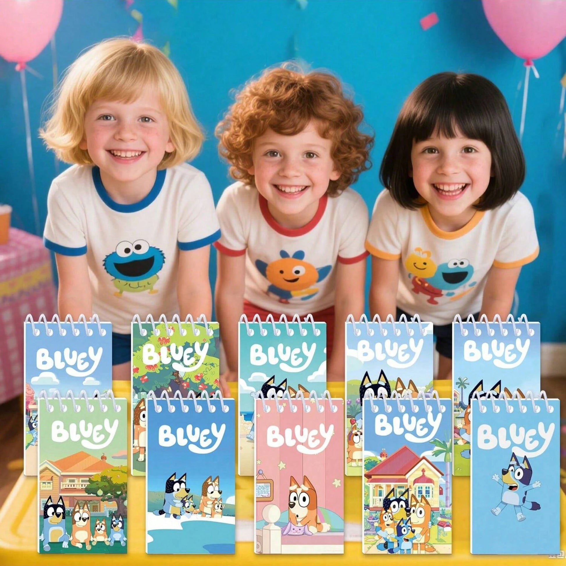 5pcs/10pcs Bluey Anime Portable Notepad Mini Notebook Set Figure Portable Notebook Cartoon Children Notebook,Very Suitable For Festivals, Fans, Schools, And Gift Giving(Random Style)