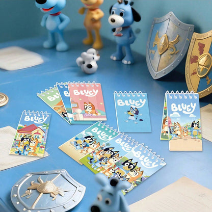 5pcs/10pcs Bluey Anime Portable Notepad Mini Notebook Set Figure Portable Notebook Cartoon Children Notebook,Very Suitable For Festivals, Fans, Schools, And Gift Giving(Random Style)