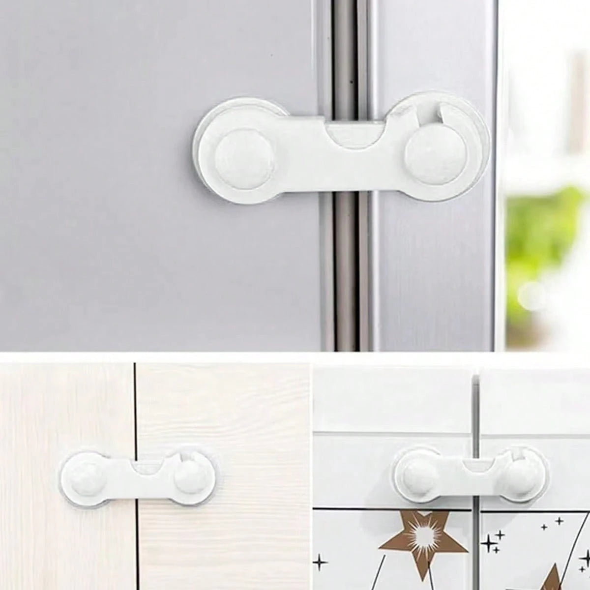 5pcs/12pcs Baby Safety Locks Drawer Locks; Baby Cabinet Door Locks Cupboard Locks Appliance Locks; Baby Cabinet Door Anti-Pinch Wardrobe Locks Home Safety Protection Products Safety Lock Buckles