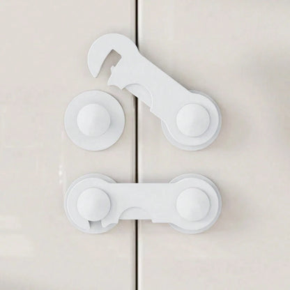 5pcs/12pcs Baby Safety Locks Drawer Locks; Baby Cabinet Door Locks Cupboard Locks Appliance Locks; Baby Cabinet Door Anti-Pinch Wardrobe Locks Home Safety Protection Products Safety Lock Buckles