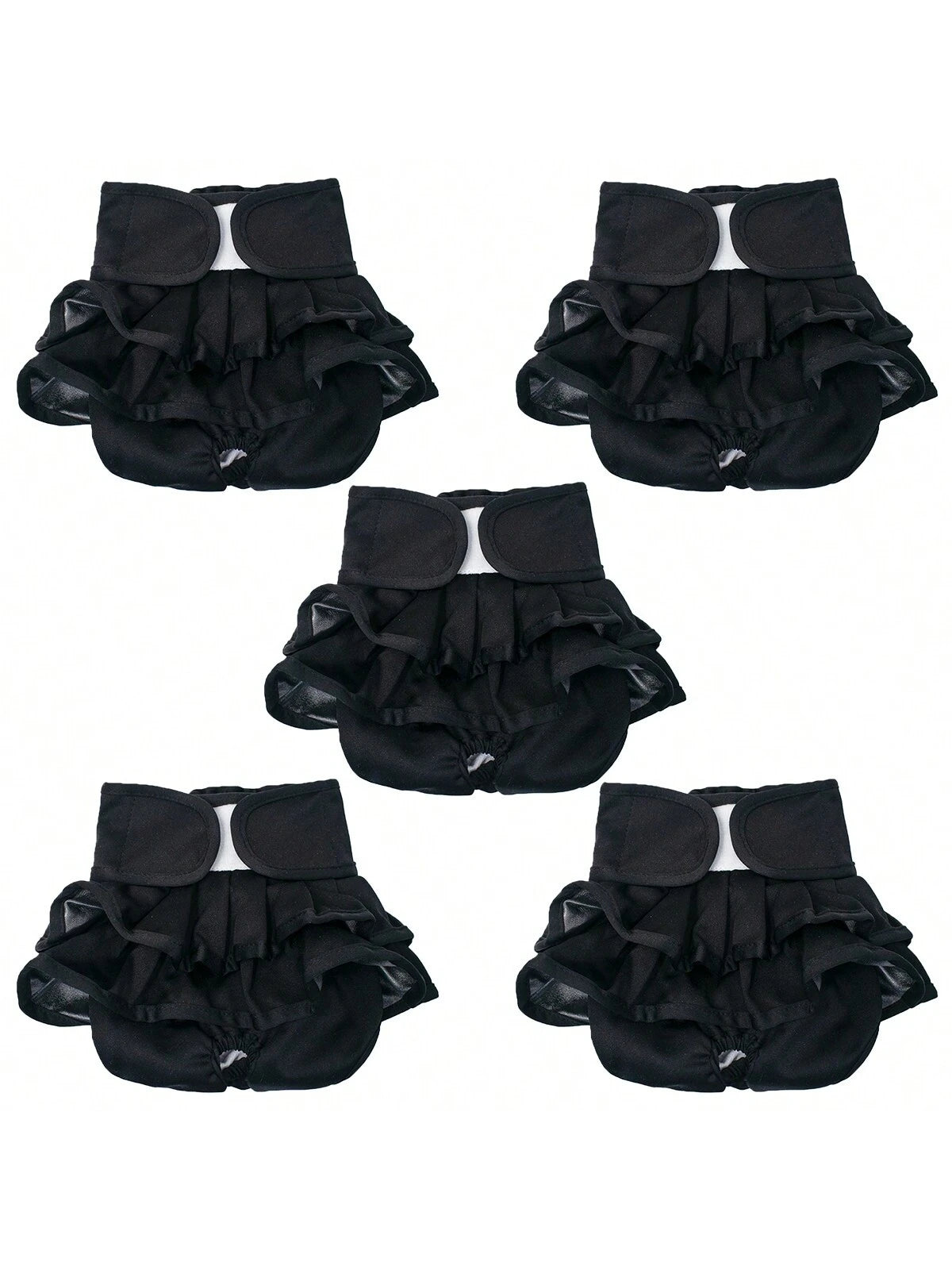 5pcs/3pcs/ 1PC Female Dog Diapers Skirt Female Premium Reusable Doggie Diapers High Absorbency Leak-Proof Puppy Diapers For Female Dog In Heat, Period, Incontinence, Excitable Urination Girl Dog Diape