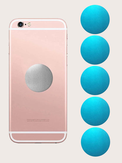 5pcs Metal Plate Magnetic Sheet Compatible With Car Phone Holder Compatible With IPhone, Android Phone, Gift For Birthday, Family, Friends Car Accessories