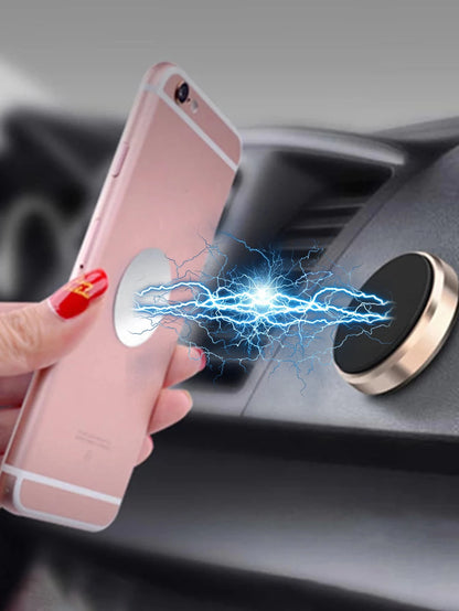 5pcs Metal Plate Magnetic Sheet Compatible With Car Phone Holder Compatible With IPhone, Android Phone, Gift For Birthday, Family, Friends Car Accessories