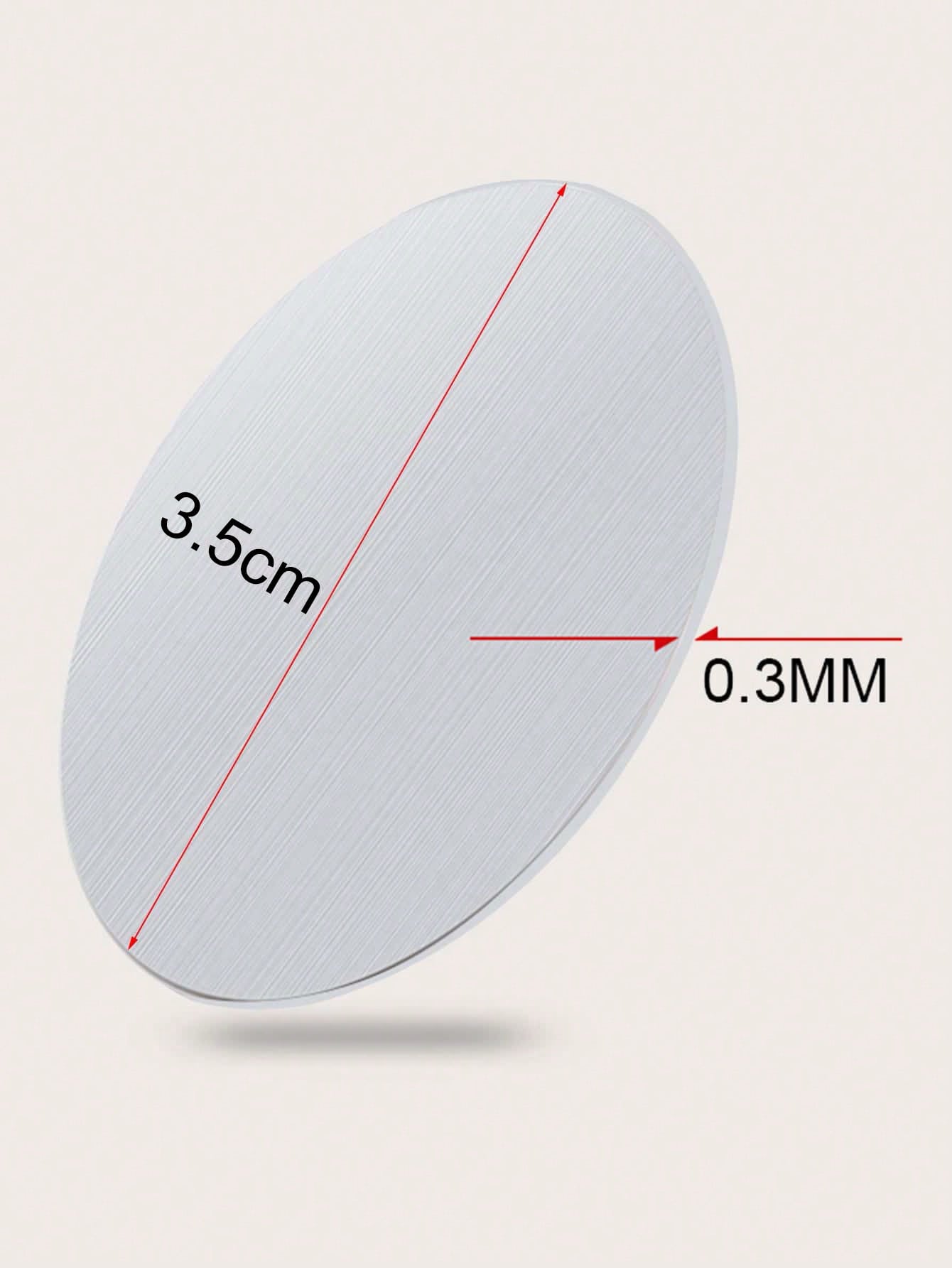 5pcs Metal Plate Magnetic Sheet Compatible With Car Phone Holder Compatible With IPhone, Android Phone, Gift For Birthday, Family, Friends Car Accessories