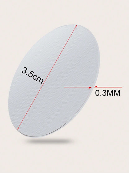 5pcs Metal Plate Magnetic Sheet Compatible With Car Phone Holder Compatible With IPhone, Android Phone, Gift For Birthday, Family, Friends Car Accessories