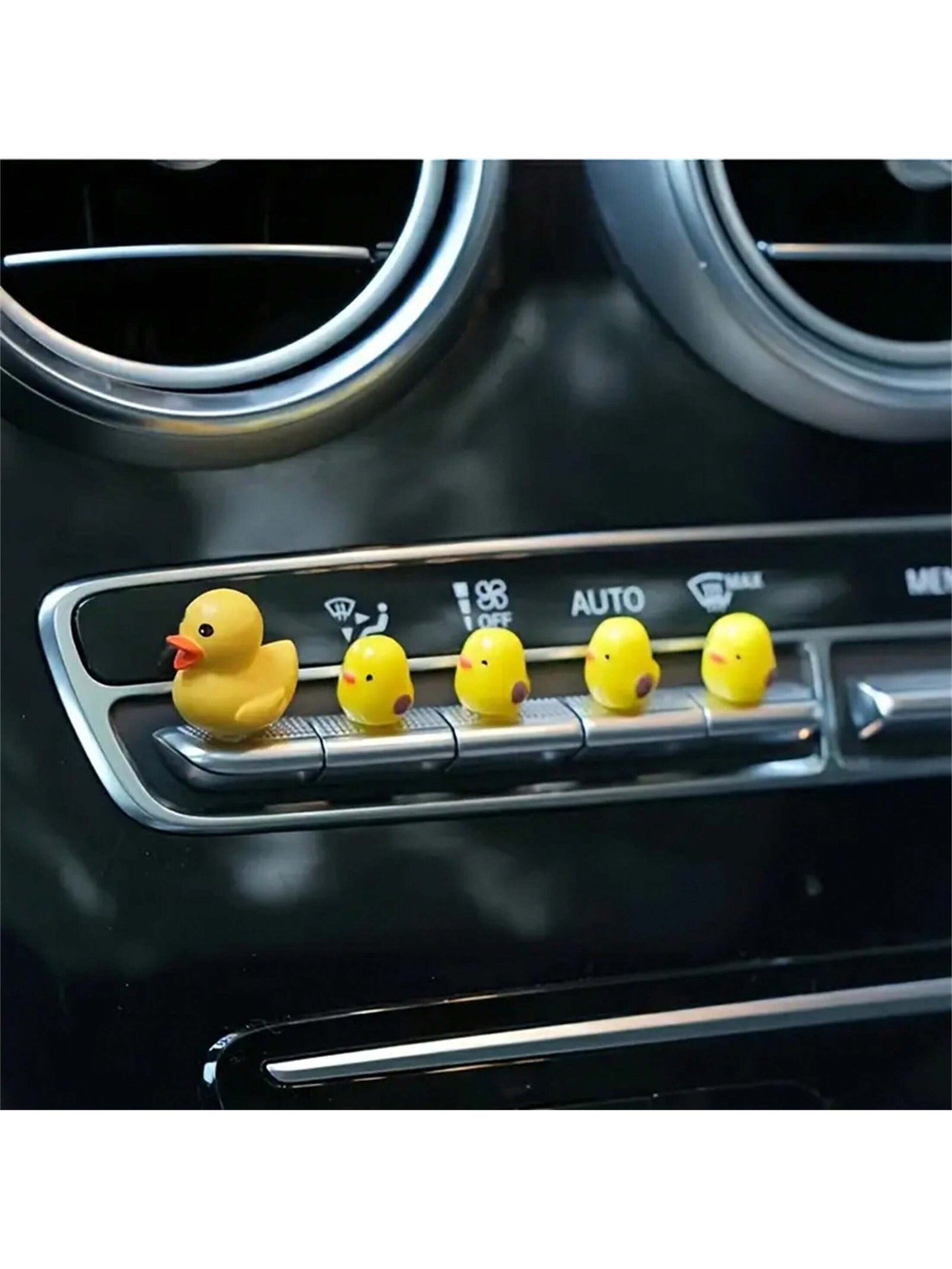 5pcs/Set Cute Miniature Chicken Car Decoration Accessories Including Car Interior Ornament, Inner Dashboard Decor, Control Panel Decor, Rearview Mirror Decor