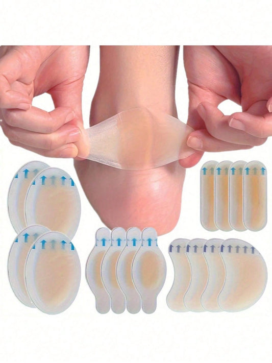 6/10pcs Anti-Chafing High Heel Pads, Anti-Chafing Foot Pads, Hydrogel Anti-Chafing Foot Pads, Foot Masks, Foot Pads, Individually Packaged Hydrogel Dressings, Anti-Chafing Heel Pads, Heat-Insulating F