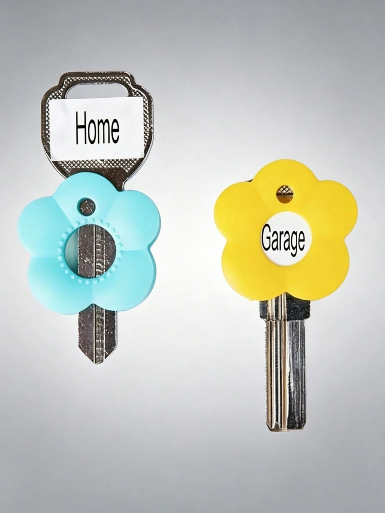 6/12/24pcs Colorful Bloom Silicone Elastic Key Identifier Covers - Flower-Shaped Key Sleeves For Easy Recognition, Random Color Assortment - Ideal For Sisters & Friends, Perfect Valentine's/Mother's D