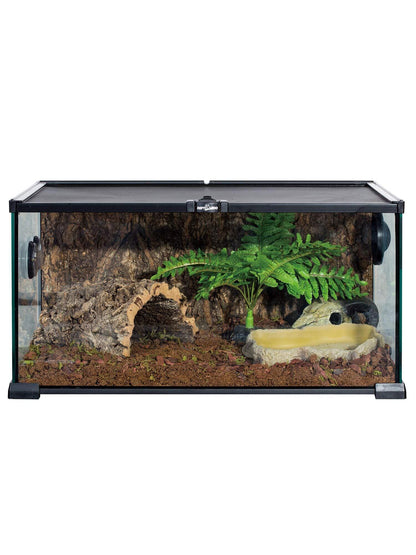 6.8" x 5" x 1.3" Reptile Food Dish Terrarium Water Bowl Food Feeding Bowl for Reptile Amphibian Pets Medium