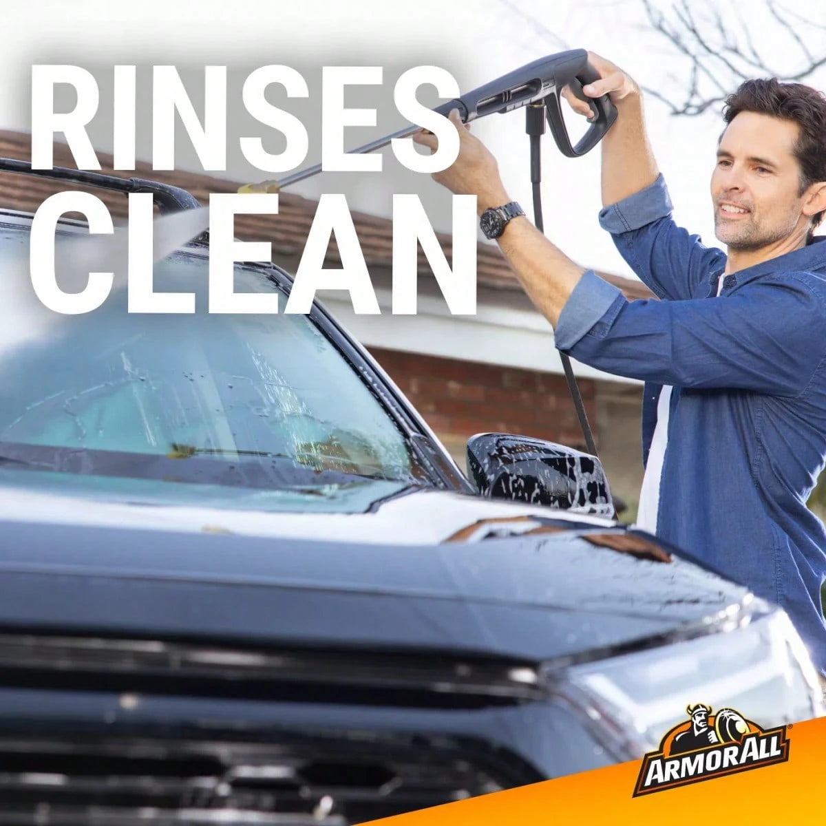 64oz Automotive Car Wash: Liquid Car Cleaner Soap, Non-Abrasive Vehicle Wash, Unscented, Removes Dirt & Soil
